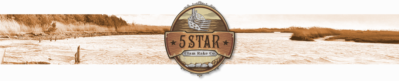 5 Star Clam Rake Logo #2